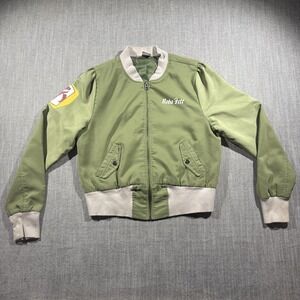 Her Universe Jacket Womens Medium Green Boba Fett Star Wars Bomber Full Zip